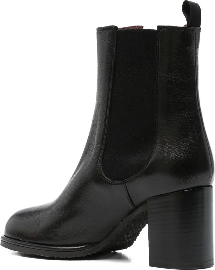 70mm Elastic-Panel Block-Heel Boots - Image 3