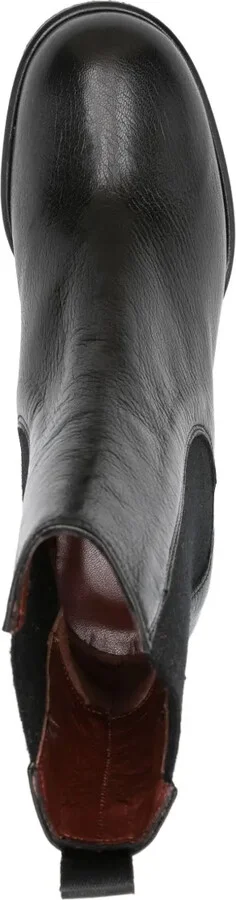 70mm Elastic-Panel Block-Heel Boots - Image 4