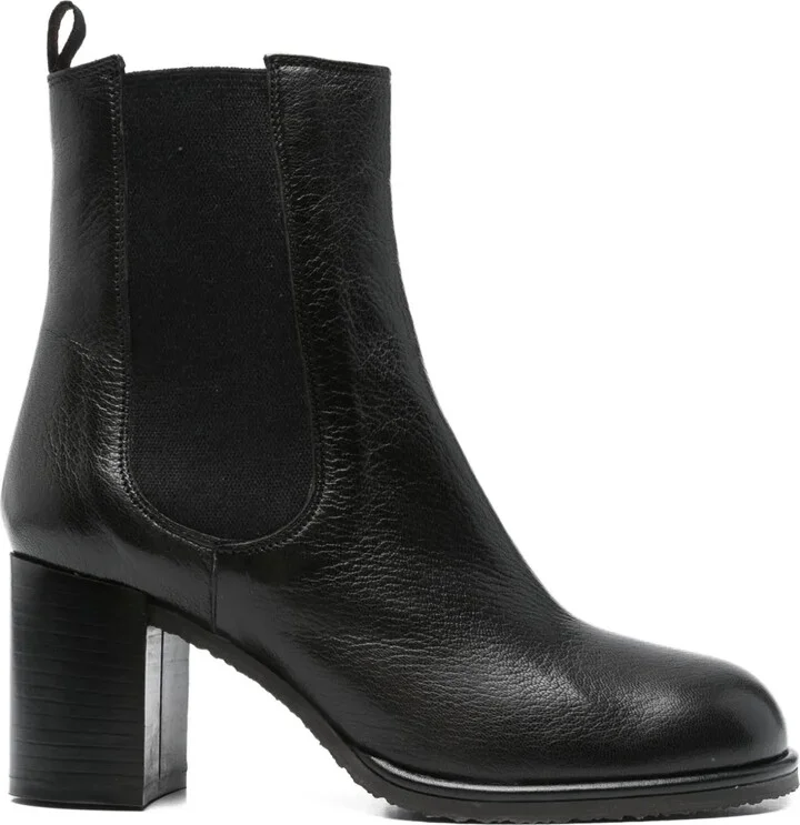 70mm Elastic-Panel Block-Heel Boots