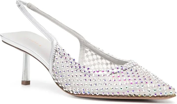 70mm Embellished Slingback Pumps - Image 2