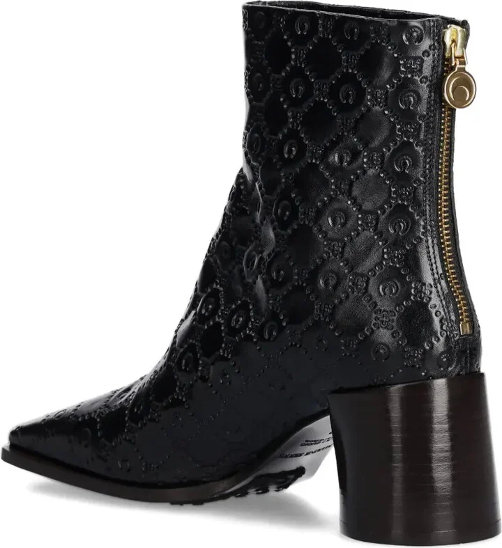 70mm Embossed Ankle Boots - Image 3