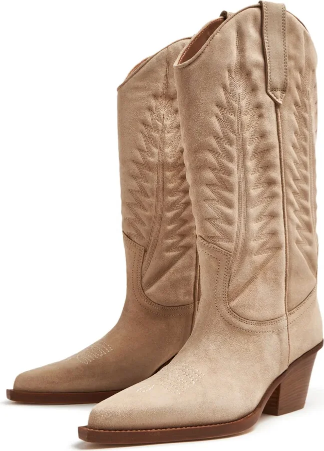 70mm Embroidered-Motif Suede Boots - Image 5