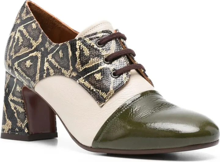 70mm Fadri patterned block-heel pumps - Image 2