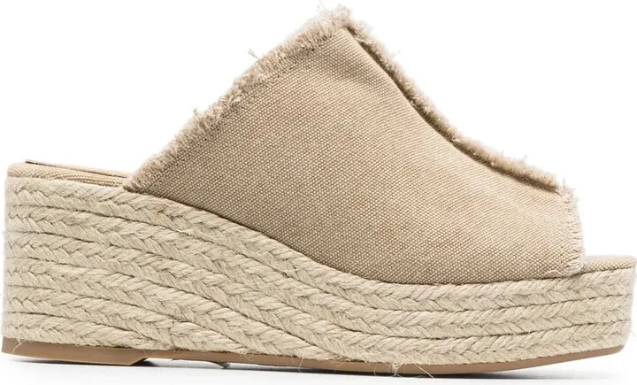 70mm Frayed Espadrilles