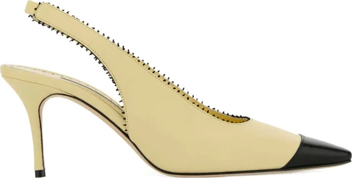 70mm Gaius slingback leather pumps