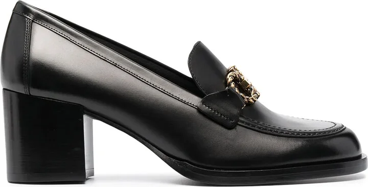70mm Gancini block-heel loafers