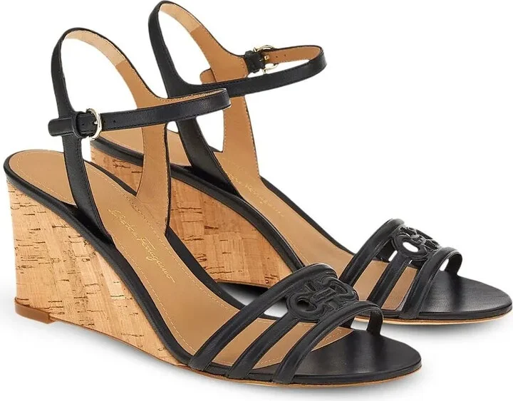 70mm Gancini wedge sandals - Image 2