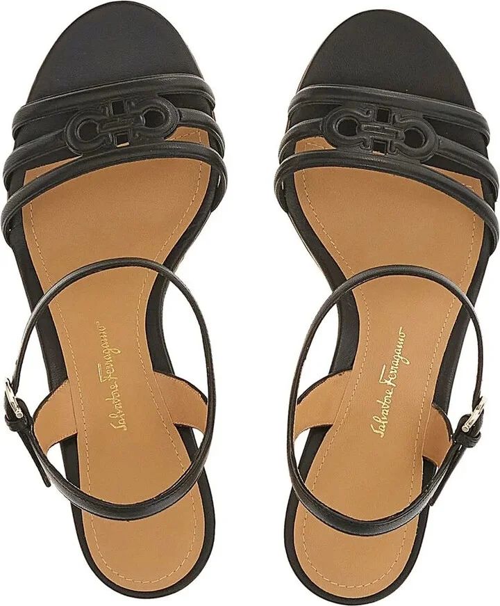 70mm Gancini wedge sandals - Image 4