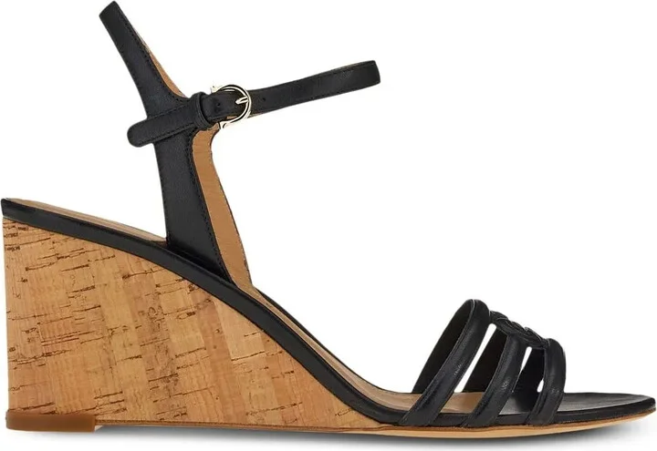 70mm Gancini wedge sandals