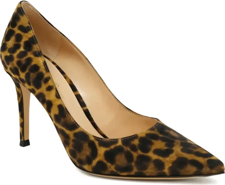 70mm Gianvito leopard-print stiletto pumps - Image 2