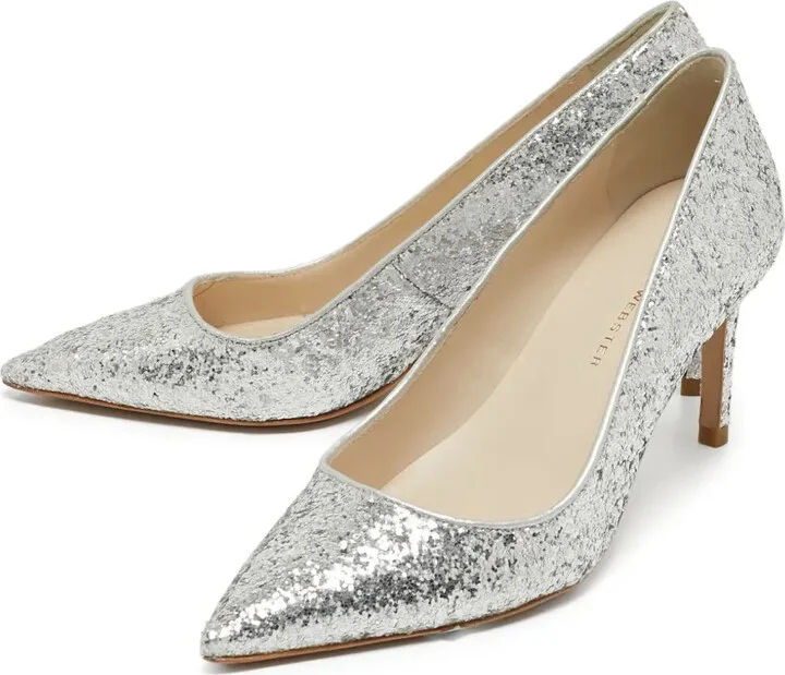 70mm Glitter-Embellished Heeled Pumps - Image 4