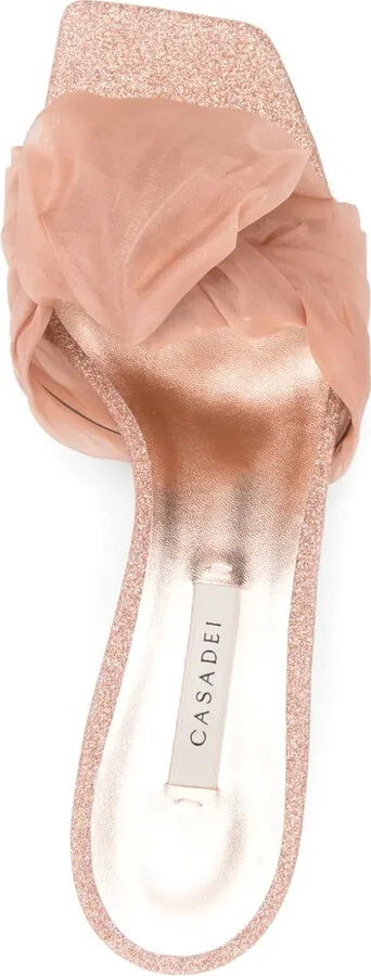 70mm Glitter Knotted Sandals - Image 4