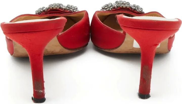 70mm Hangisi satin mules - Image 4