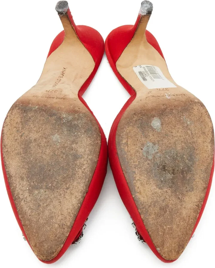 70mm Hangisi satin mules - Image 5