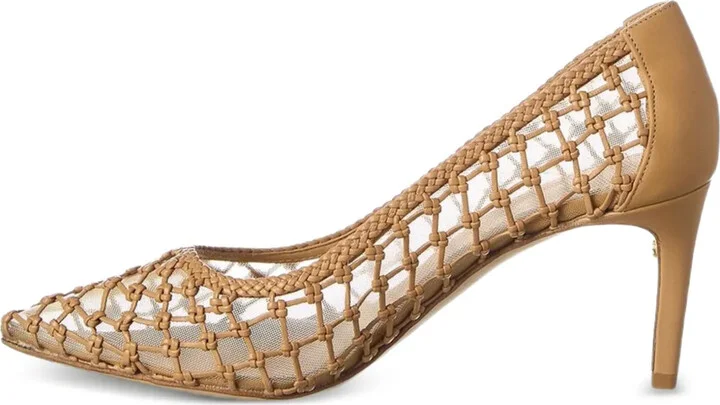 70mm Ilary woven mesh pumps