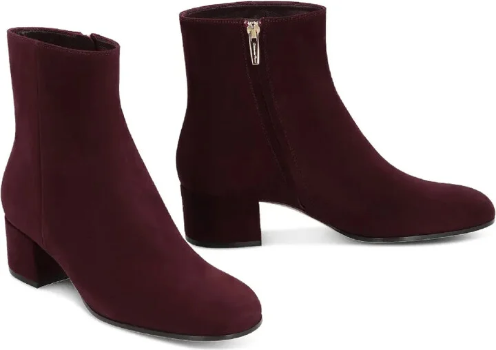70mm Joelle suede block-heel ankle boots - Image 2
