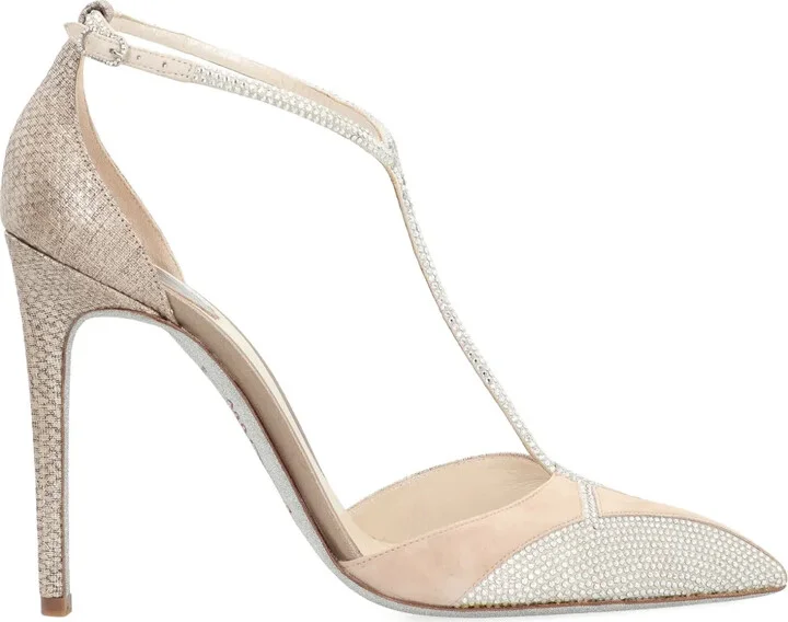 70mm Karung crystal-embellished T-bar pumps