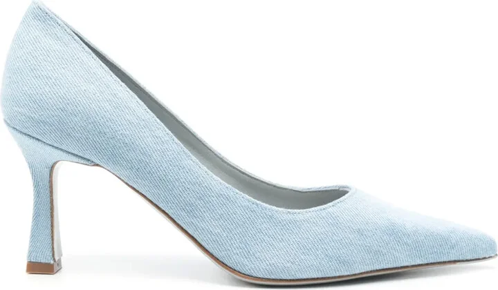 70mm Kate denim pumps