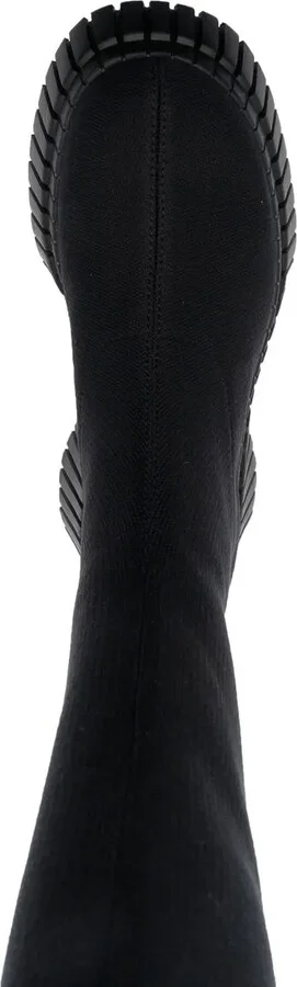 70mm Knitted Platform Boots - Image 4
