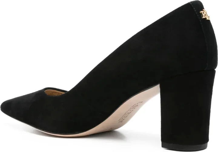 70mm Lanette pointed-toe suede pumps - Image 3