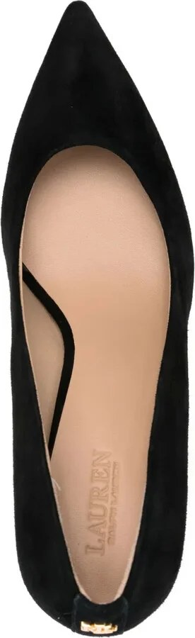 70mm Lanette pointed-toe suede pumps - Image 4