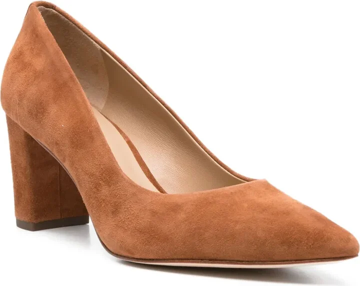 70mm Lanette pointed-toe suede pumps - Image 2