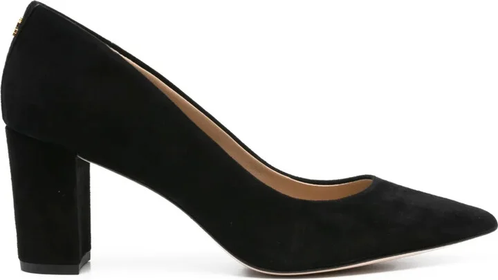 70mm Lanette pointed-toe suede pumps