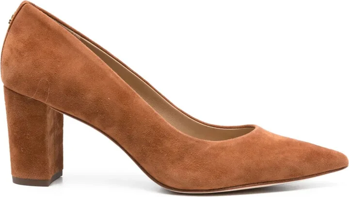 70mm Lanette pointed-toe suede pumps