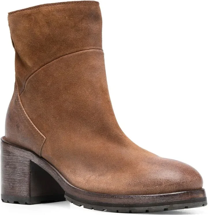 70mm Leather Ankle Boots - Image 2