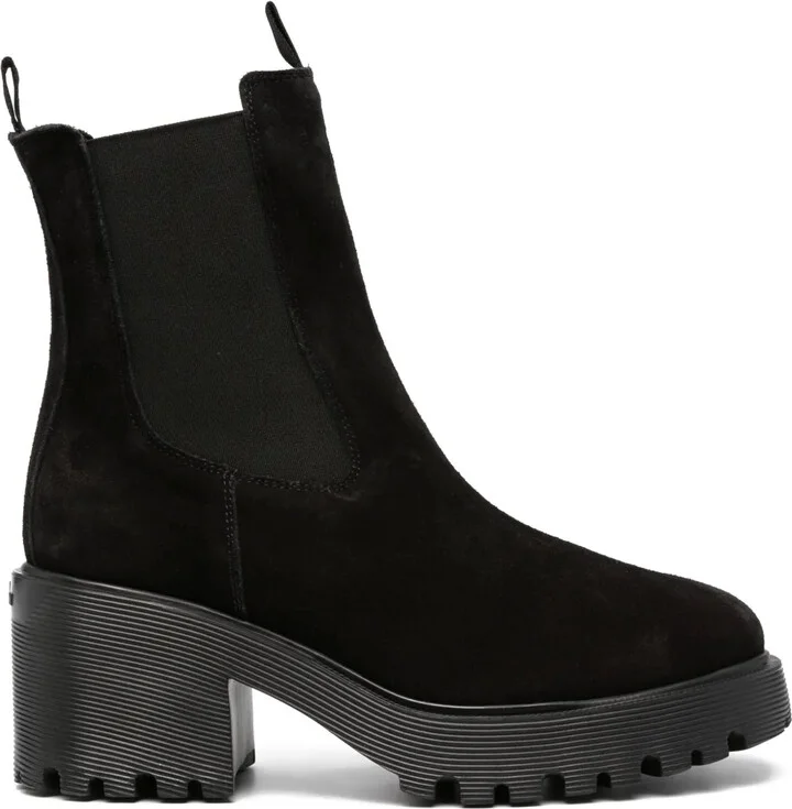 70mm Leather Ankle Boots