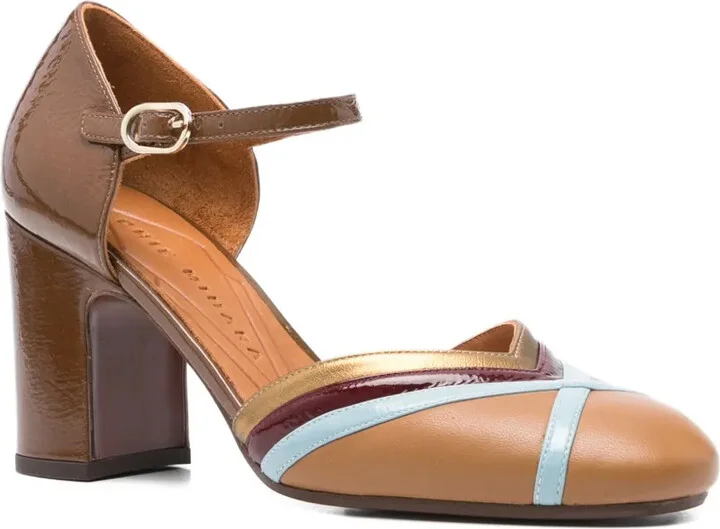 70mm Leather Ankle-Strap Pumps - Image 2