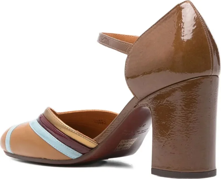 70mm Leather Ankle-Strap Pumps - Image 3