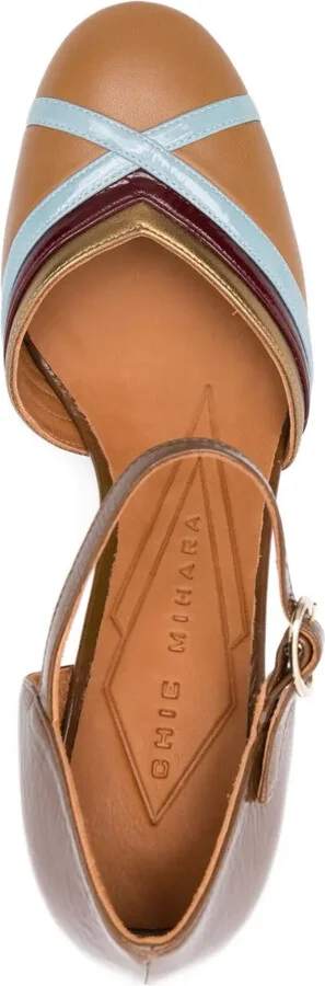 70mm Leather Ankle-Strap Pumps - Image 4