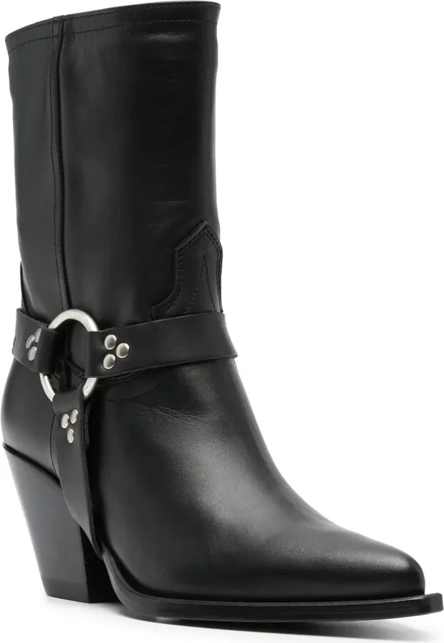 70mm Leather Boots - Image 2