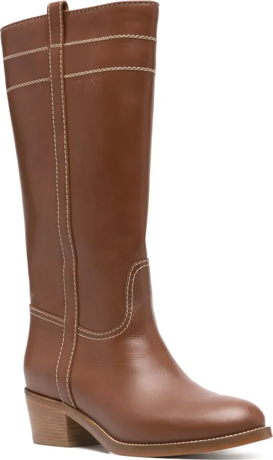 70mm Leather Boots - Image 2