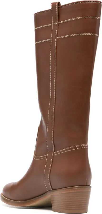70mm Leather Boots - Image 3