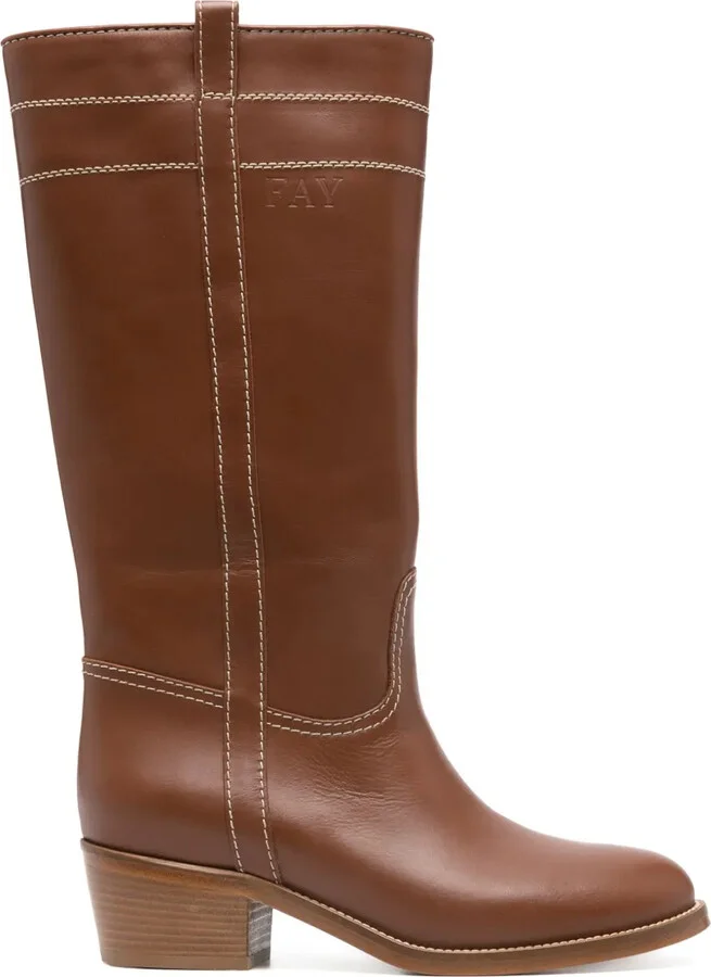 70mm Leather Boots