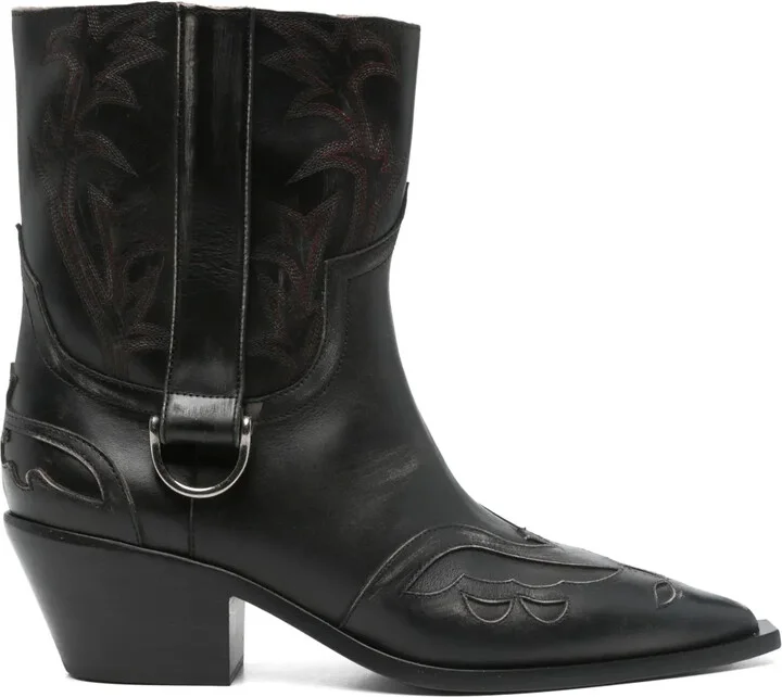 70mm Leather Boots