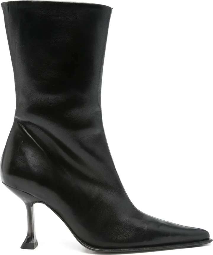 70mm Leather Boots