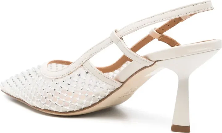 70mm Leather Heeled Pumps - Image 3