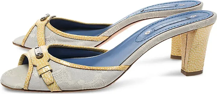 70mm Leather Heeled Sandals - Image 3