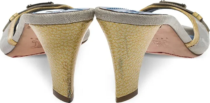 70mm Leather Heeled Sandals - Image 4