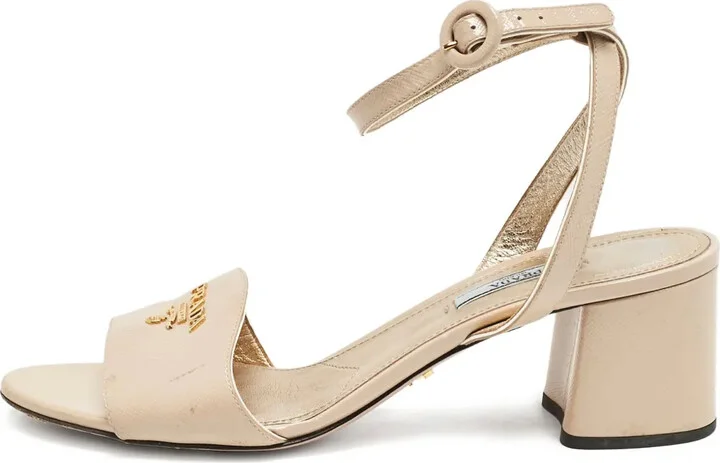70mm Leather Heeled Sandals