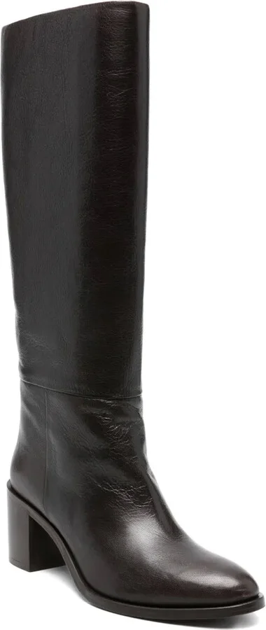70mm Leather Knee-High Boots - Image 2