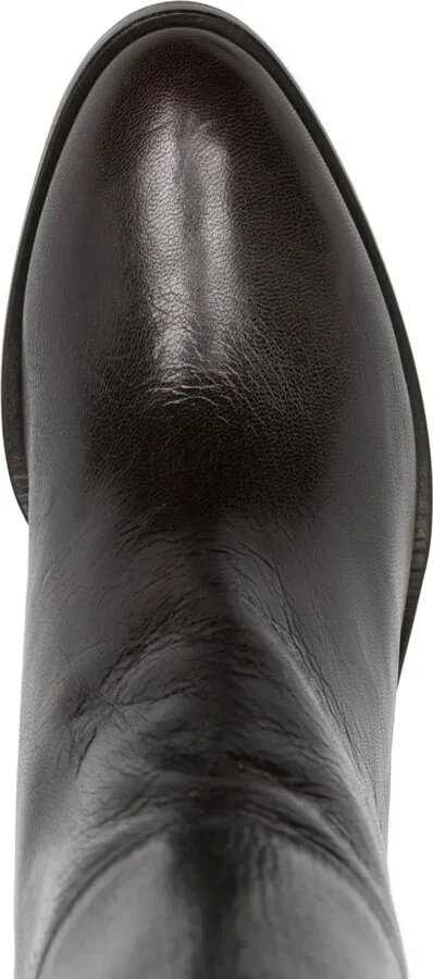 70mm Leather Knee-High Boots - Image 4