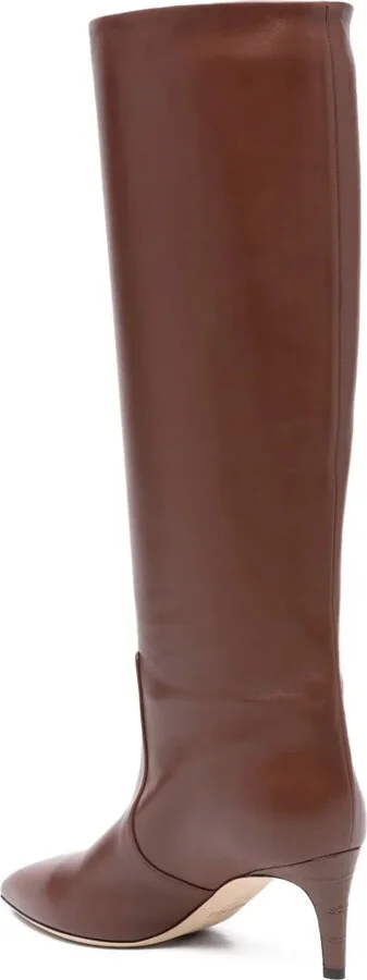70mm Leather Knee-High Boots - Image 3