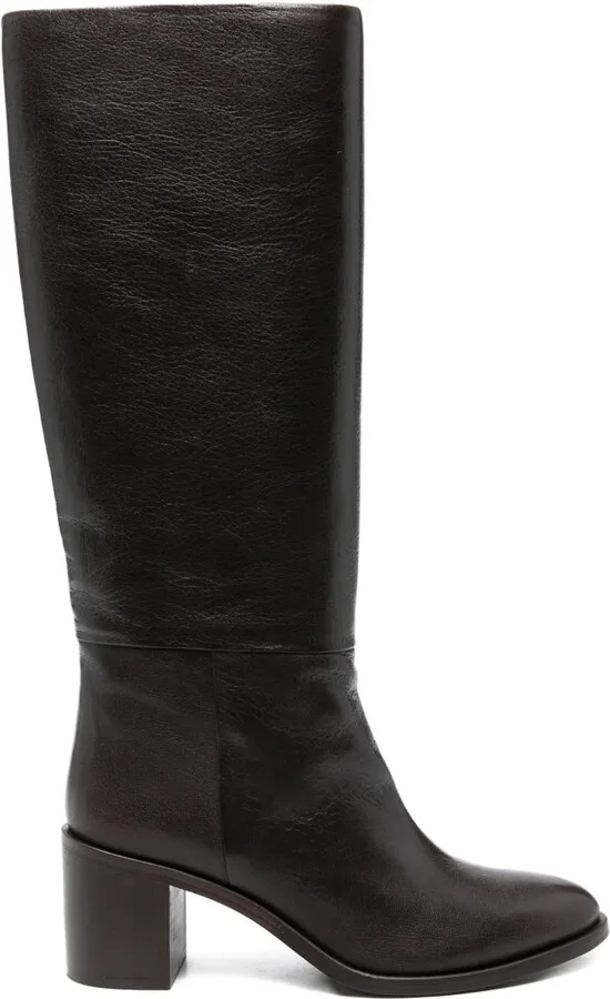70mm Leather Knee-High Boots