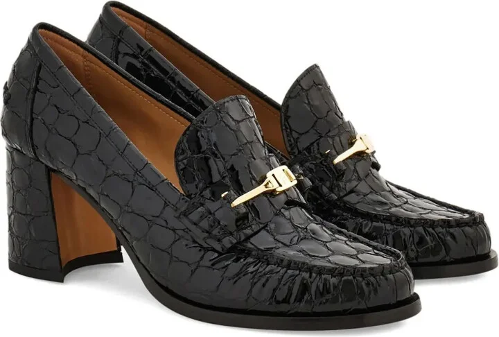 70mm Leather Loafers - Image 2