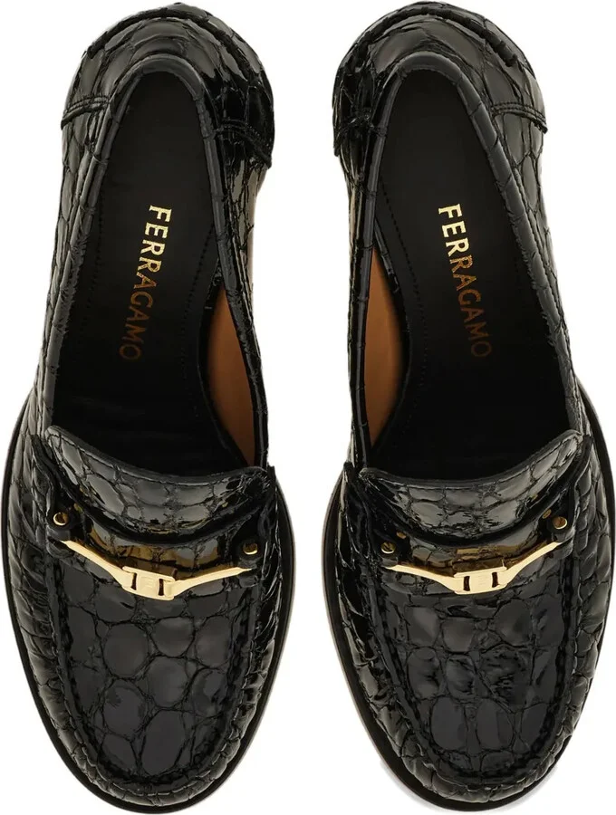 70mm Leather Loafers - Image 4