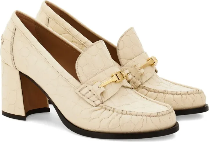 70mm Leather Loafers - Image 2